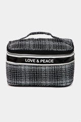 Fame Love & Peace Striped Handle Bag