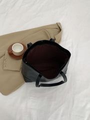 PU Leather Medium Tote Bag